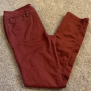 Prana maroon pant straight leg pant size 8/29
